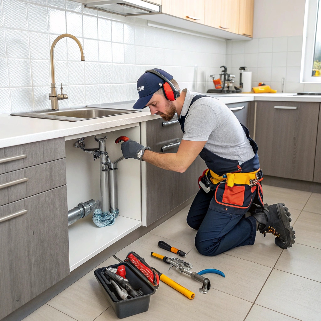 Renovation and home repairing expert at work